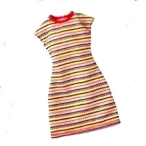 Barbie dress striped tee shirt dress fits curvy